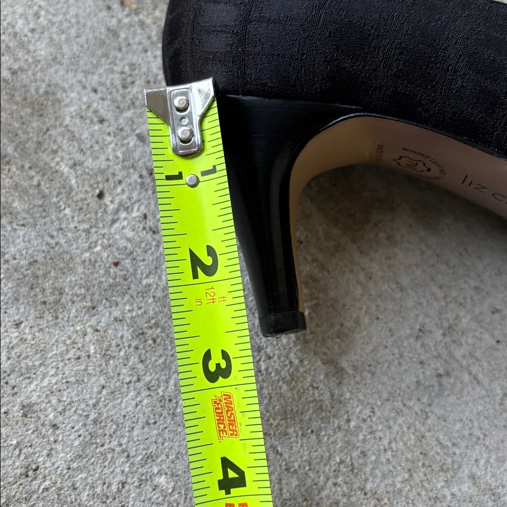 Liz Claiborne Black Patterned Booties